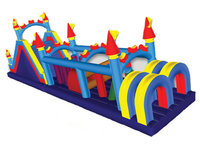 Course d'obstacle gonflable géante pour adultes, en promotion, gonflable interactif