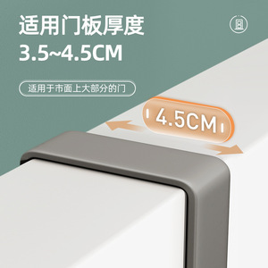 Over Door <b>Clothes</b> Rack 3.5 4.5Cm Thickness Wall Mounted For Bedroom Storage With Hooks - Product Image 1
