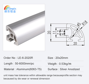 2020 T Khe Cắm V Khe Cắm Nhôm Đùn 6063 T5 Cấu Trúc Hồ Sơ Cho Tự Làm 3D Máy In Tuyến Tính Đường Sắt Khung Chế Tạo - Product Image 2