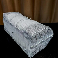 Luxe unisexe hommes et femmes réel exotique véritable himalaya crocodile cuir peau sac à main week-end polochon sac de voyage