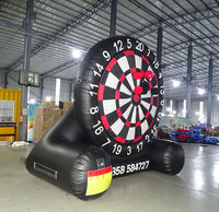 Jeu de fléchettes gonflables géant mega, jeu de sport interactif, pour l'extérieur, large choix de couleurs