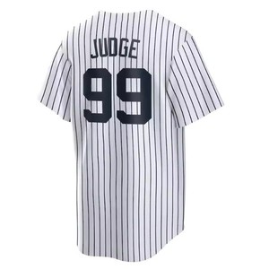Conjunto de Uniforme de Béisbol para Hombre Judge 99 Jeter 2 Mantle 7 Cole 45 Rayas Azul Marino Gris Blanco - Product Image 2