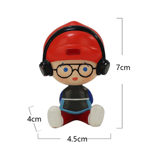<span class=keywords><strong>Figurine</strong></span> de tirelire <span class=keywords><strong>solaire</strong></span> personnalisée en résine, personnage de dessin animé animal, décoration de <span class=keywords><strong>voiture</strong></span>, cadeau de fille, tirelire personnalisée - Product Image 2