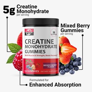 OEM ODM Hot-selling <b>Creatine</b> <b>Monohydrate</b> Gummies-for Muscle Growth, Strength, Endurance &Recovery,Health Supplement,Vegan,NO-GMO - Product Image 3