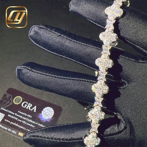Pulsera de Lujo de 10MM, Estilo Hip Hop, Plata de Ley 925 con Moissanita, Certificación GRA, Joyería Fina, Cadena Cubana - Product Image 4