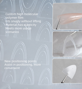 Calcomanías <span class=keywords><strong>de</strong></span> <span class=keywords><strong>Uñas</strong></span> Navideñas Reutilizables 2D, Diseños Franceses Bonitos con Copos <span class=keywords><strong>de</strong></span> Nieve, Coronas, Bastones <span class=keywords><strong>de</strong></span> Caramelo y Cetro, para Esmalte <span class=keywords><strong>de</strong></span> Gel y Aerógrafo - Product Image 4