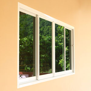 Nouvel arrivage Fenêtre <span class=keywords><strong>coulissante</strong></span> en verre trempé UPVC à cadre blanc Double vitre <span class=keywords><strong>Baie</strong></span> vitrée de 10 pieds pour le salon - Product Image 4
