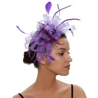 Serre-têtes de luxe colorés à plumes, nœuds fantaisie, fascinateurs, pinces banane, accessoires de coiffure élégants pour femmes
