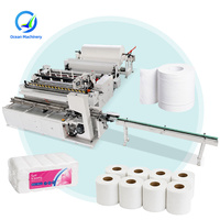 Ligne de rembobinage automatique de papier de petite taille OCEAN pour la production de papier toilette
