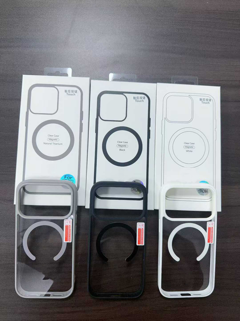 Best-Selling Clear Acrylic Mobile Phone Case with Flexible Camera Control Button Accessories Wholesale for iPhone 16 17 Pro Max