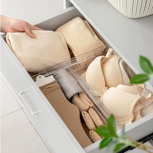 Séparateurs de tiroir extensibles et ajustables en plastique ABS pour couverts, ustensiles, cosmétiques et sous-vêtements - Product Image 4