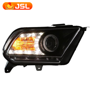 Convient pour <span class=keywords><strong>Ford</strong></span> 10-14 Ensemble de phare de cheval sauvage <span class=keywords><strong>Mustang</strong></span> Modification LED Daytime running lamp coulant eau clignotant - Product Image 2