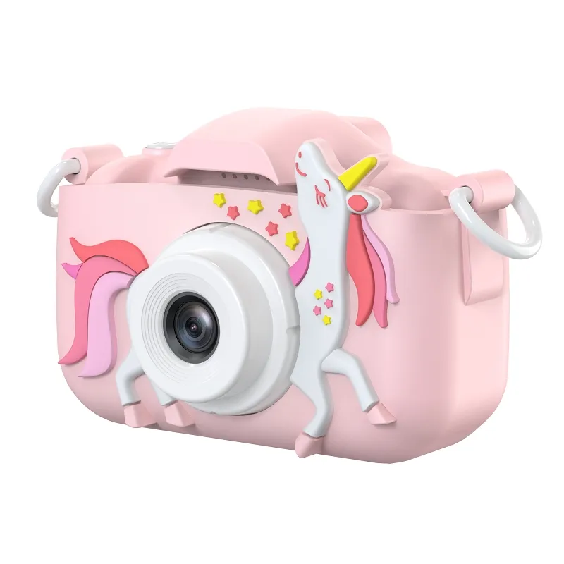 Kids Camera For Girls Toddler Camera For Girls Gift - Kids Selfie Camera Anti-Drop 20.0Mp 2.0 Inches Screen + Sd Card 32Gb