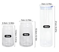 Gobelet à cocktail personnalisé avec logo, 16oz, 20oz, 25oz, avec couvercle en bambou et pailles, réutilisable, écologique, esthétique, pour café glacé
