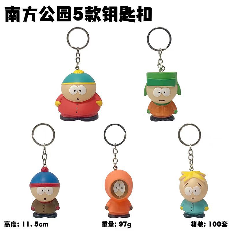 Set di 5 portachiavi "South Park" in confezione OPP.