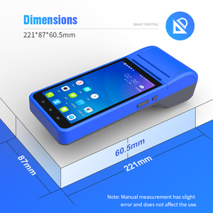 5.5 inch cầm tay cầm tay tất cả trong một POS hệ thống Android với máy quét mã vạch máy in và Đầu đọc thẻ - Product Image 3