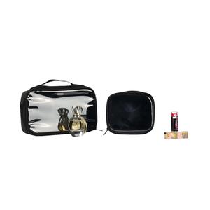 Transparent <b>Toiletry</b> <b>Bag</b> Large Capacity Rectangle Soft Handle Storage <b>Bag</b> <b>For</b> <b>Travel</b> And Home Use Solid Color Design - Product Image 1