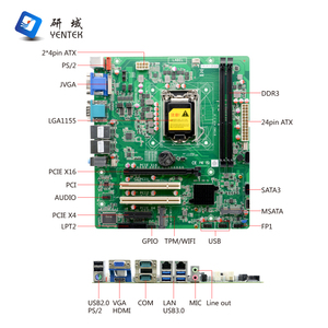 Carte mère ATX OEM ODM avec chipset B75, socket LGA1155, processeur I3 I5 I7, DDR3, HD VGA, affichage 4K, PCIE X16 - Product Image 2
