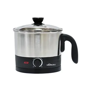 Wajan Memasak Mi Stainless Steel Elektrik, Panci Susu Panas Badan Stainless Steel 1.0L