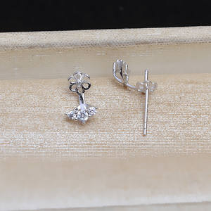 ต่างหูคริสตัลแบบยาวประดับมุก DIY รุ่น Yinjiang Shuying S925 พร้อมเชือกเส้นเล็กสำหรับร้อยต่างหู  สามารถปรับแต่งได้ - Product Image 3