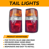 Feux arrière pour Toyota Hilux 1988-1992 RN85, lampes de voiture, feux arrière, 81550-89163 81560-89163