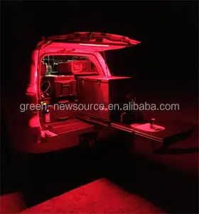 Hochwertige verbin dbare Fahrzeug wagen beleuchtung DC12V 900mm rot weiß dimmbare LED magnetische Licht leiste