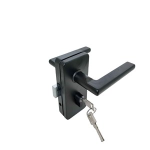 Đen thép không gỉ vuông dọc Đôi Chốt Cửa Khóa tay phải đồ nội thất ổ khóa - Product Image 1