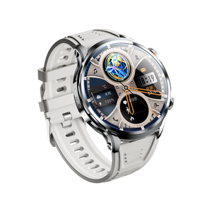 Nuevo <span class=keywords><strong>reloj</strong></span> <span class=keywords><strong>inteligente</strong></span> plateado 2025 redondo H18 <span class=keywords><strong>Caballero</strong></span> señoras impermeable IOS Android Montre Connect <span class=keywords><strong>reloj</strong></span> <span class=keywords><strong>inteligente</strong></span> 2025 para adultos - Product Image 3