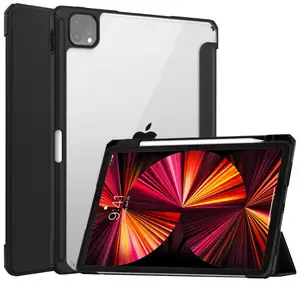 Slim Smart Case for iPad Pro 11 Shockproof Rugged tablet Case with Transparent back Shell for iPad Pro 11 inch 2022/2021