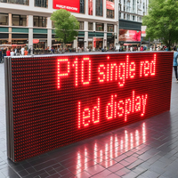 Écran LED mobile P10 6mm rouge avec SDK pour affichage de messages, idéal pour les magasins de détail, centres commerciaux, murs vidéo publicitaires, OEM, IP65, 1800cd/m², garantie 2 ans