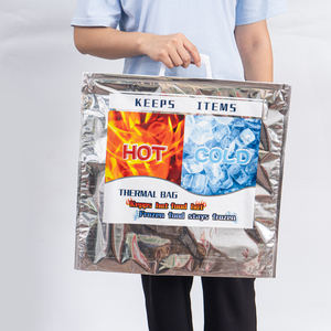 <span class=keywords><strong>Bolsa</strong></span> Térmica Personalizada con Logotipo Impreso, <span class=keywords><strong>Bolsa</strong></span> Aislante Plegable Portátil, <span class=keywords><strong>Bolsa</strong></span> Refrigerante Desechable de Papel de Aluminio - Product Image 4