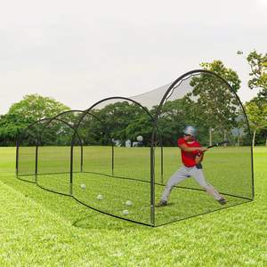 Filet de baseball portable de toutes les tailles pour le cricket et le softball <span class=keywords><strong>Cage</strong></span> de frappe pour l'entraînement intérieur et extérieur - Product Image 2