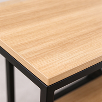 Ensemble de 3 tables de présentation pliables en métal avec étagère de supermarché, présentoir portable pour magasin et exposition