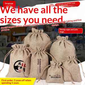 Sac en lin avec cordon de serrage - Emballage universel pour Noël, Pâques, Halloween et plus - Plusieurs tailles disponibles - Product Image 5