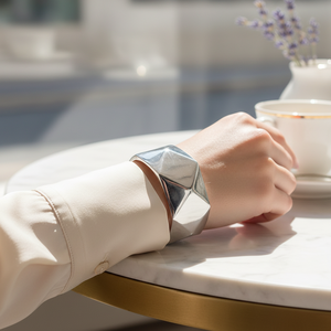 Placcato argento incernierato braccialetti moda elegante braccialetto Design per le donne - Product Image 3