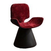 Chaise de maquillage moderne pour chambre à coucher, tabouret pivotant avec dossier pour coiffeuse de chambre de fille - Meuble de chambre durable