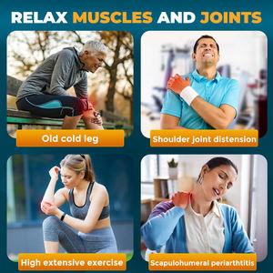 Sabuk pemijat lutut elektrik, pemanas sendi fisioterapi siku dan bahu bungkus kaki dan lengan penghilang nyeri - Product Image 3