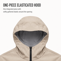 Vestes décontractées pour hommes avec logo personnalisé, veste softshell pour hommes, veste softshell minimaliste à coutures scellées avec capuche pour hommes