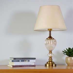 Rượu Sâm banh vàng nâu pha lê thủy tinh nón điện đèn cho nightstand với LED ánh sáng đơn giản phù hợp - Product Image 2