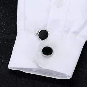 <span class=keywords><strong>Stylish</strong></span> Hot bán sản phẩm mới chất lượng cao kinh doanh Áo Sơ Mi Vòng thép Khuy măng sét cho nam giới sang trọng - Product Image 4