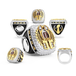 خواتم بطولة مخصصة رخيصة لفرق الرياضات المختلفة، خواتم رياضية مخصصة من السبائك بسعر الجملة - Product Image 2