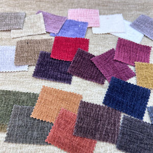 L7877 #2025 Nouvelle Arrivée Tissu Peluche Chenille avec Double Face Couleur Solide pour <span class=keywords><strong>Pyjama</strong></span> et Couverture Eco-friendly - Product Image 2