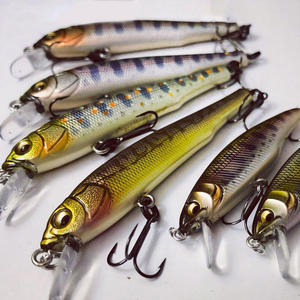 Leurre de pêche Minnow personnalisé 64mm/7.6g, Wobbler artificiel, Swimbait, Leurre coulant pour Bass et Truite, Pesca - Product Image 3