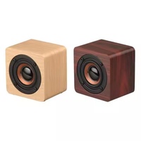 Barre de son portable TL Mini Rétro en bois avec subwoofer sans fil, basses renforcées, Bluetooth 5.0, son puissant pour smartphone et ordinateur portable, couleur personnalisable
