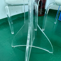 Table de présentation ronde en acrylique transparente personnalisée, table basse unique en forme d'arbre en plexiglas, support transparent en plexiglas pour exposition