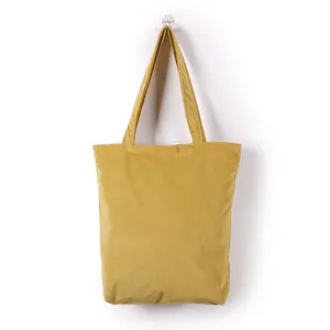 Manufacturer selling simple fashion travel zipper one shoulder handle canvas shopping tote bag