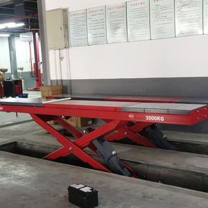 공장 공급 휠 포지셔닝 대형 가위 자동차 리프트 지상 레벨 더블 자동차 리프트 4.5T 전기 유압 - Product Image 1