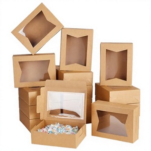 2/4/6 Cupcake Muffin Egg Tart Cake Slotted Boxes Kraft Paper Recyclable Food Packaging Wholesale - Product Image 2