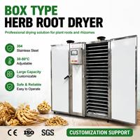 Séchoir à plateaux de type boîte pour plantes industrielles, idéal pour les herbes, les épices, le ginseng, le gingembre, le curcuma et les produits agricoles