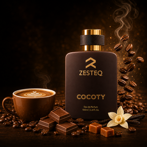ZESTEQ Cocoty Parfum au chocolat et café de qualité supérieure 100 ml Eau de parfum de luxe pour hommes et femmes avec un arôme chaud, sucré et gourmand - Product Image 1